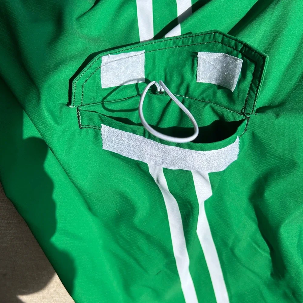 Quiksilver Green Fighting Irish Boardshorts with White Accents